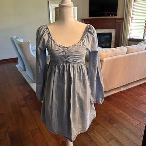 GAP Light Blue Long Sleeve Dress